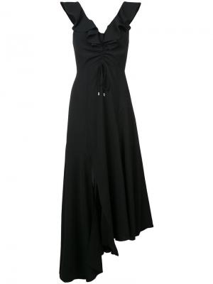 Асимметричное платье C/Meo. Цвет: черный