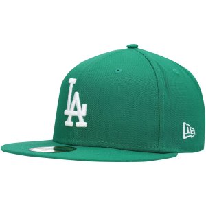 Мужская приталенная шляпа с логотипом New Era Kelly Green Los Angeles Dodgers 59FIFTY
