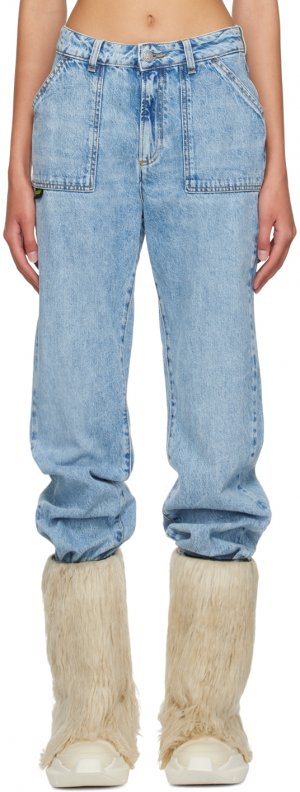 Синие большие джинсы AVAVAV