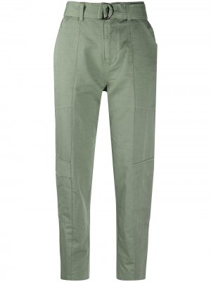 Зауженные брюки J Brand. Цвет: зеленый