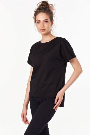 Черная незаменимая базовая блуза футболка Victoria Filippova