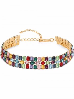 Ремень с кристаллами Dolce & Gabbana. Цвет: золотистый