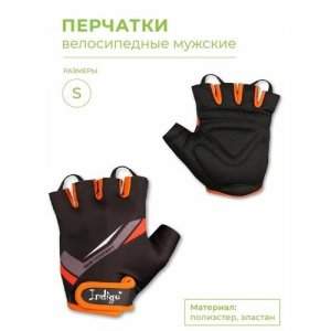 Перчатки , размер S, черный, оранжевый Indigo. Цвет: оранжевый/черный