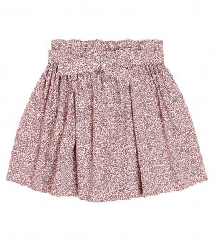 Хлопковая юбка tuie с цветочным принтом , розовый Bonpoint