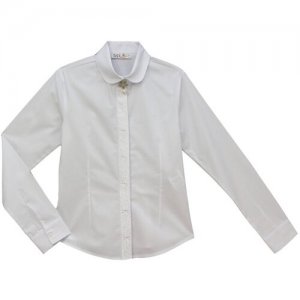 Школьная блуза , размер 128, белый BADI JUNIOR. Цвет: белый