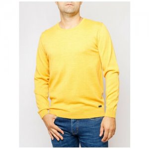Пуловер, размер (52)XL, желтый PIERRE CARDIN. Цвет: желтый