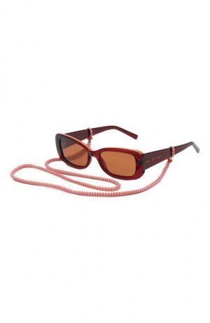 Солнцезащитные очки и цепочка M Missoni. Цвет: красный