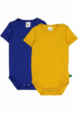 Боди KURZARM 2ER-PACK Fred's World by Green Cotton, цвет surf sonic yellow Fred's COTTON