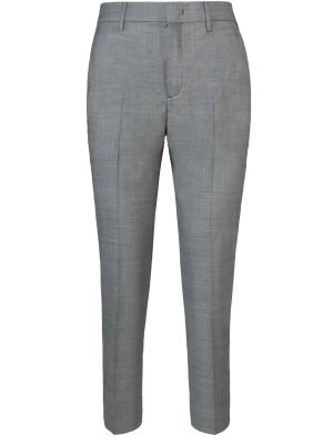 Укороченные брюки PRADA. Цвет: серый