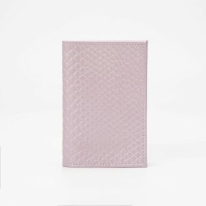 Обложка для паспорта, цвет розовый TEXTURA