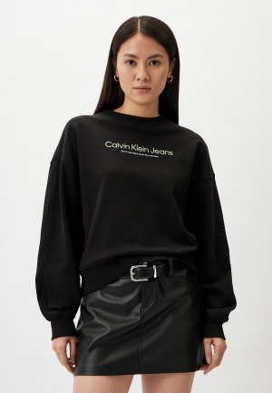 Свитшот Calvin Klein Jeans. Цвет: черный
