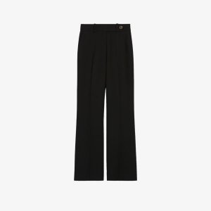 Расклешенные брюки длиной до щиколотки со средней посадкой из эластичной ткани , цвет noir / gris Claudie Pierlot