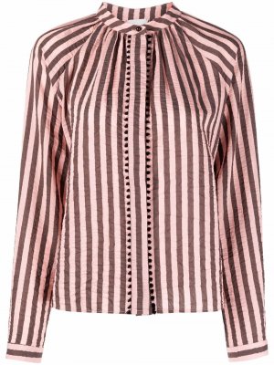 Striped long-sleeve shirt Alysi. Цвет: розовый