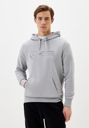 Худи PUMA MAPF1 Logo Hoodie Mercedes Team Silver. Цвет: серый
