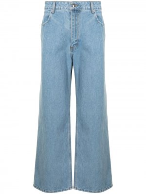 Прямые джинсы Eckhaus Latta. Цвет: синий