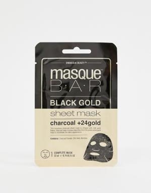 Маска-салфетка с активированным углем и частицами 24-каратного золота Black Gold-Бесцветный MasqueBAR