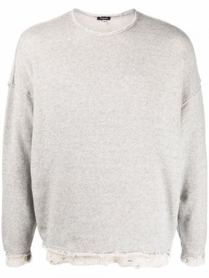 Distressed oversized sweatshirt R13. Цвет: серый