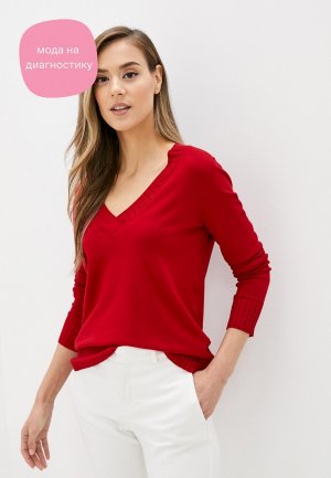 Пуловер Tezenis. Цвет: красный