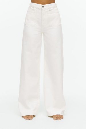 Расклешенные джинсы lupine , белый H&M