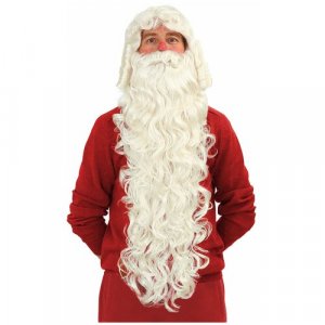Комплект парик+борода Дед Мороз (Борода 98 см.) VIP-PARIK