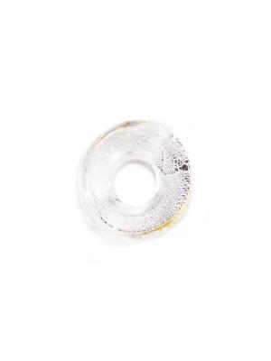 Кольцо из муранского стекла, серебряный FА004 Bottega Murano. Цвет: серебристый