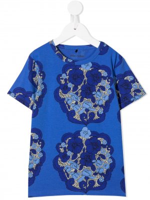 Floral-print T-shirt Mini Rodini. Цвет: синий