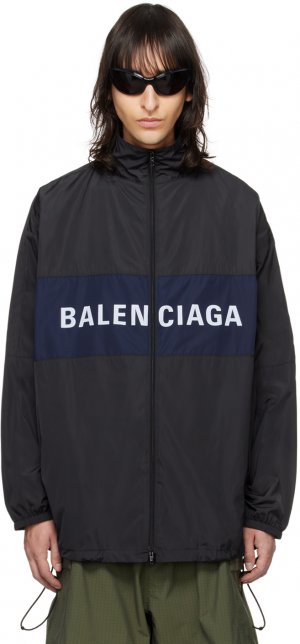 Черная куртка на молнии Balenciaga