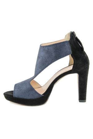 High heels sandals GIANNI GREGORI. Цвет: blue, black