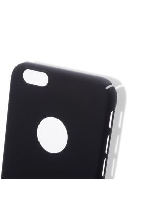 Пластиковая накладка Soft-Touch для Iphone 6/6S Rosco. Цвет: черный