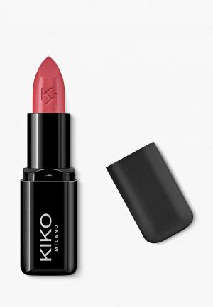 Помада Kiko Milano насыщенная и питательная, с ярким финишем, SMART FUSION LIPSTICK, оттенок Rosewood - 407, 3 г. Цвет: розовый