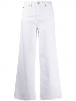 Расклешенные джинсы с завышенной талией LIU JO. Цвет: белый