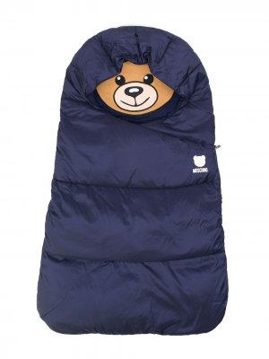 Спальный мешок с логотипом Teddy Bear Moschino Kids. Цвет: синий