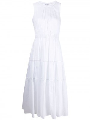 Платье миди без рукавов Peserico. Цвет: белый