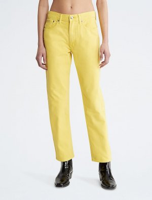 Оригинальные прямые джинсы , зеленый Calvin Klein