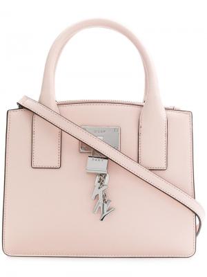 Маленькая сумка-тоут Donna Karan. Цвет: розовый