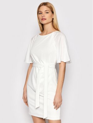 Коктейльное платье узкого кроя Dkny, белый DKNY