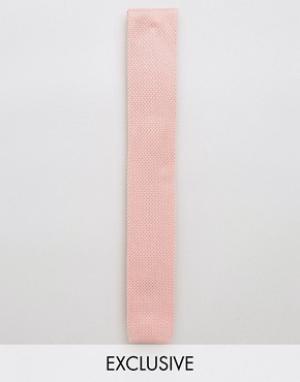 Вязаный галстук Noose & Monkey. Цвет: розовый