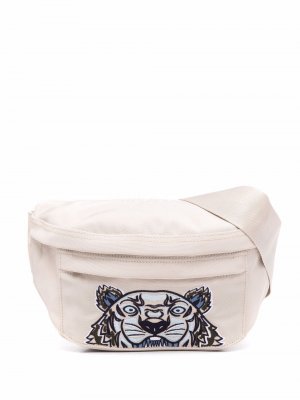 Tiger Head-motif belt bag Kenzo. Цвет: бежевый