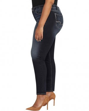Джинсы Plus Size Suki Mid-Rise Straight Leg Jeans W93413EDB482, индиго Silver Co.