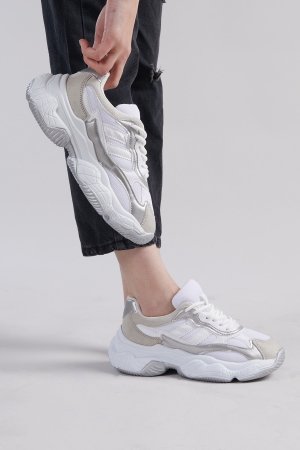 Женская белая серая спортивная обувь Tb246 , белый Tonny Black