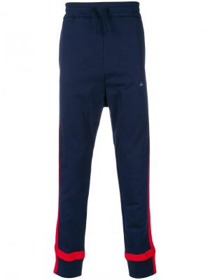 Спортивные брюки с полосками сбоку Vivienne Westwood. Цвет: синий