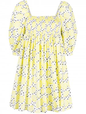 Платье с принтом Pitusa. Цвет: желтый