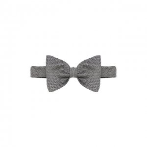 Шелковый галстук-бабочка Lanvin. Цвет: серый