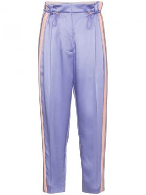 Спортивные брюки с контрастными полосками по бокам Peter Pilotto. Цвет: purple