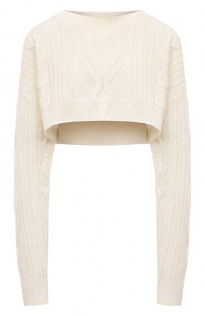 Шерстяной свитер Dondup. Цвет: белый