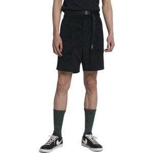 Мужские спортивные шорты прямого кроя с регулируемым поясом и большими карманами, черные AA1076-010 Nike