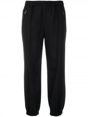 Укороченные брюки с эластичными манжетами Prada Pre-Owned. Цвет: черный