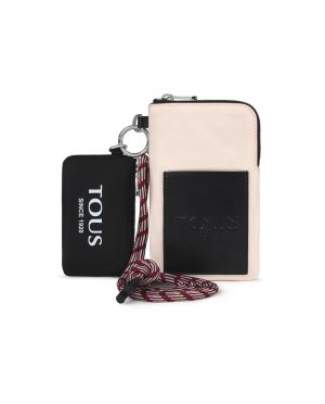 Empire Soft бежевая сумка для мобильного телефона с портмоне монет, бежевый Tous