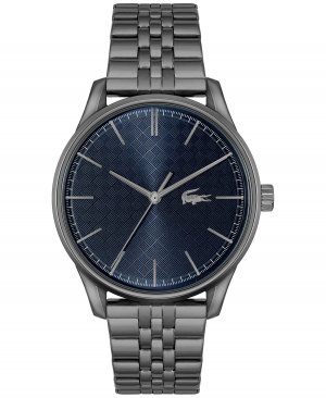 Мужские часы Vienna серого цвета с браслетом из нержавеющей стали, 42 мм Lacoste