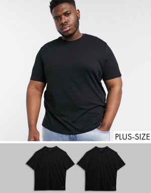 Набор из 2 футболок Plus-Черный Tom Tailor